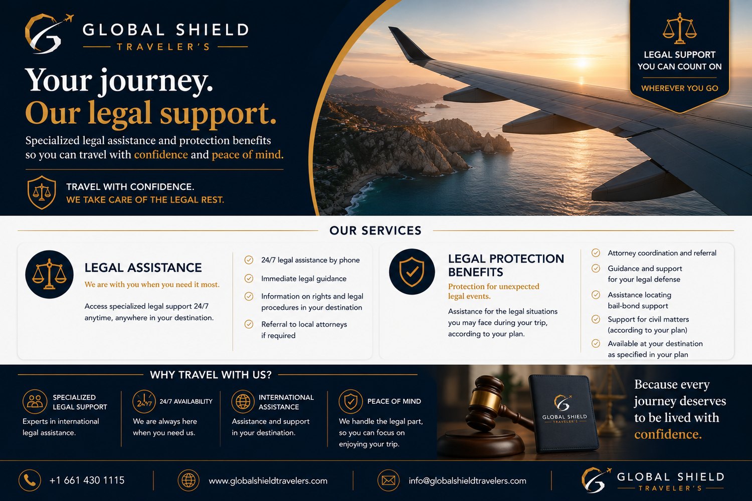 Global Shield Traveler's — Your journey, our legal support